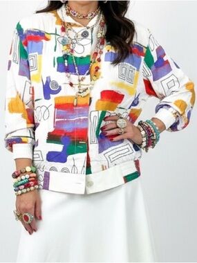 Abstract blazer jacket